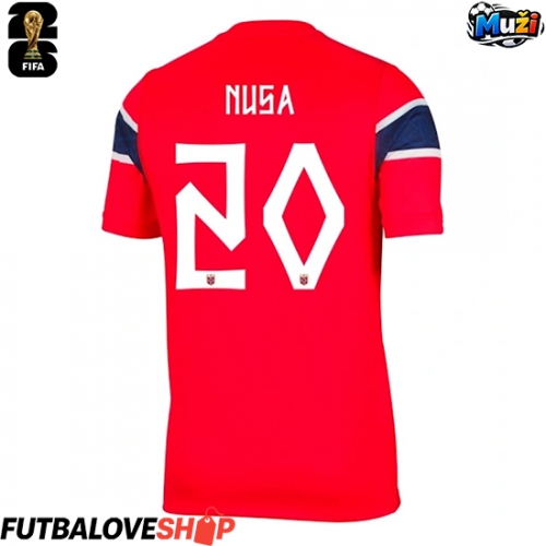 Dres Nórsko Antonio Nusa #20 Domáci MS 2026 Krátky Rukáv